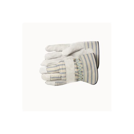 Bon 14-442 Leather Palm Gloves, Safety Cuff, L (Pr)